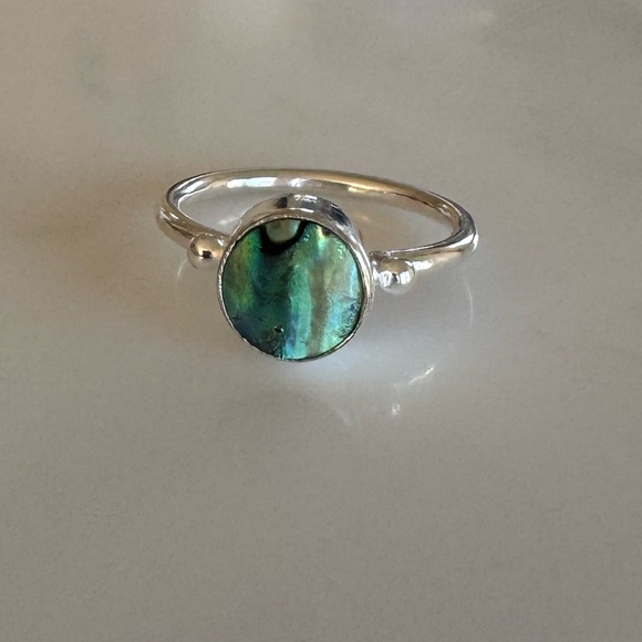 NWOT Sundance Shimmering Tide Ring, Abalone Shell, Sterling Silver - Picture 2 of 6